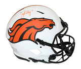 John Elway Autographed Denver Broncos Authentic Lunar Speed Helmet BAS 32132