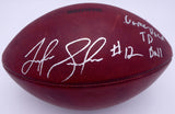 Josh Gordon Autographed Game Used Touchdown TD Ball 12-2-12 Beckett BB46411