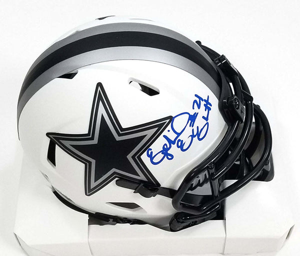 Ezekiel Elliott Signed Dallas Cowboys Lunar Eclipse Mini Helmet Beckett