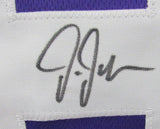 Justin Jefferson Autographed Purple Custom Football Jersey Minnesota Vikings JSA