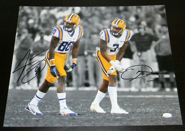 ODELL BECKHAM JR & JARVIS LANDRY AUTOGRAPHED LSU TIGERS 16x20 PHOTO JSA