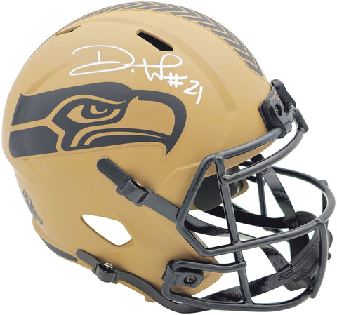 DEVON WITHERSPOON AUTOGRAPHED SEAHAWKS SERVICE FULL SIZE HELMET MCS 235444