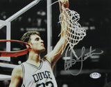 Christian Laettner Duke Signed/Inscribed 8x10 Photo PSA/DNA 167262