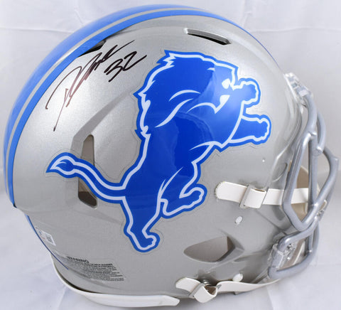 D'Andre Swift Autographed Lions F/S Speed Authentic Helmet *Thin-Beckett W Holo