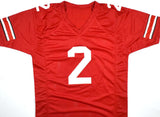 Cris Carter Autographed Red College Style Jersey - Beckett W Hologram *Black