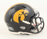 Gavin Williams Signed Iowa Hawkeyes Mini Helmet Inscribed "Go Hawks" (JSA COA)