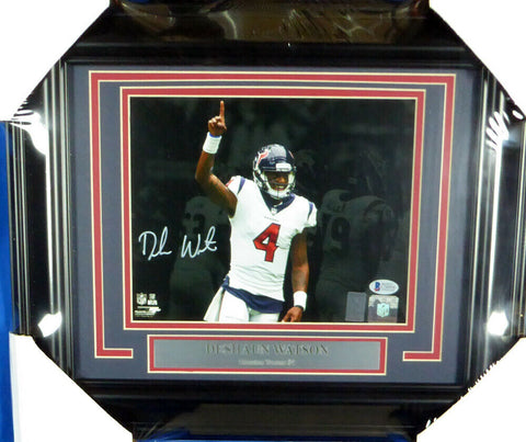 DESHAUN WATSON AUTOGRAPHED SIGNED FRAMED 8X10 PHOTO TEXANS BECKETT 130230