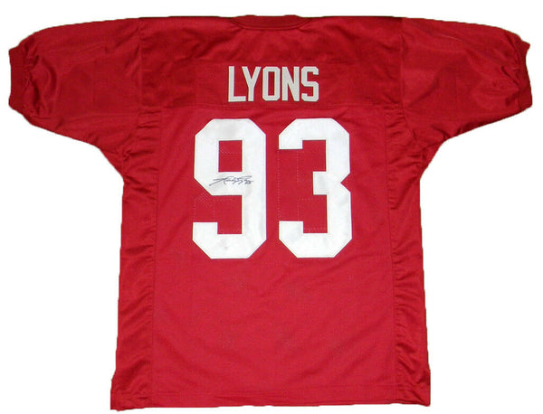 MARTY LYONS AUTOGRAPHED SIGNED ALABAMA CRIMSON TIDE #93 JERSEY JSA