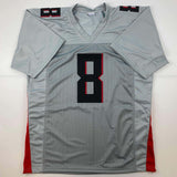 Autographed/Signed Kyle Pitts Atlanta Grey Football Jersey Beckett BAS COA