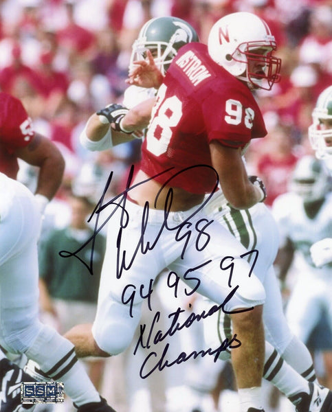 GRANT WISTROM AUTOGRAPHED SIGNED NEBRASKA CORNHUSKERS 8x10 PHOTO COA