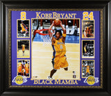 Lakers Kobe Bryant Signed 16x20 Framed Vertical Dunking Photo BAS #AD64063