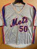 Sid Fernandez Signed New York Mets Jersey (JSA) 1986 World Champion N.Y. Pitcher