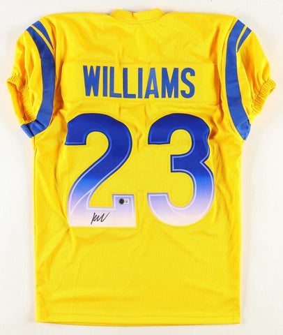 Kyren Williams Signed Los Angeles Rams Pro Cut Jersey (Beckett) 2023 Pro Bowl RB