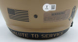 T.J. Watt Signed Salute to Service Full Size Replica Helmet Steelers Beckett