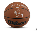 Anthony Davis Autographed/Inscribed "2023 Cup Champs" game Ball UDA LE 123