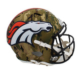 Shannon Sharpe Signed Denver Broncos Speed Full Size Camo NFL Helmet