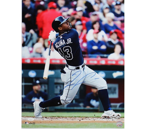 Ronald Acuna Jr Signed Atlanta Braves Unframed 16x20 MLB Photo - Grand Slam