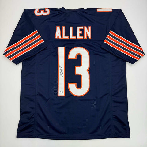 Autographed/Signed Keenan Allen Chicago Blue Football Jersey Beckett BAS COA