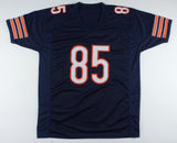 Cole Kmet Signed Bears Jersey (Beckett COA) Chicago 1st Round Draft Pk 2020 T.E.