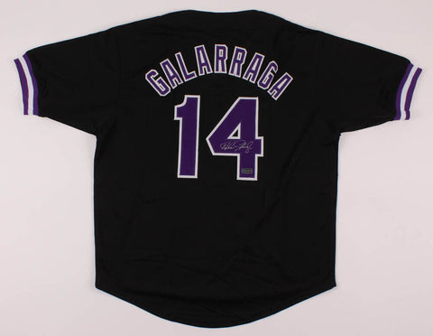 Andres Galarraga Signed Colorado Rockies Jersey (Radtke COA) 1993 Batting Champ