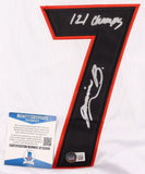 Jermaine Burton Signed Georgia Bulldogs Jersey Inscribed "21 Champs" (Beckett)