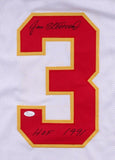 Jan Stenerud Signed Chiefs Jersey Inscribed "HOF 91" (JSA COA) 7x All Pro Kicker