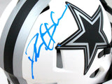 Deion Sanders Autographed Dallas Cowboys Lunar Mini Helmet- Beckett W Holo *Blue