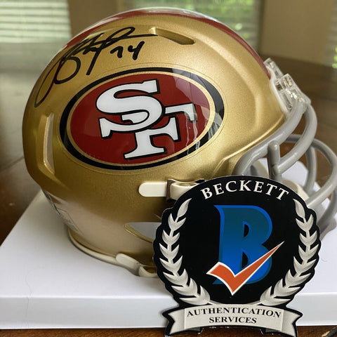 JOE STALEY AUTOGRAPHED SIGNED SAN FRANCISCO 49ERS MINI HELMET BECKETT