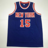 Autographed/Signed EARL MONROE New York Blue Basketball Jersey PSA/DNA COA Auto