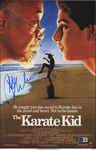 Ralph Macchio Signed The Karate Kid 11x17 Movie Poster - (BECKETT COA)