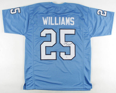 Javonte Williams Signed North Carolina Tar Heels Jersey (Beckett) Denver Broncos