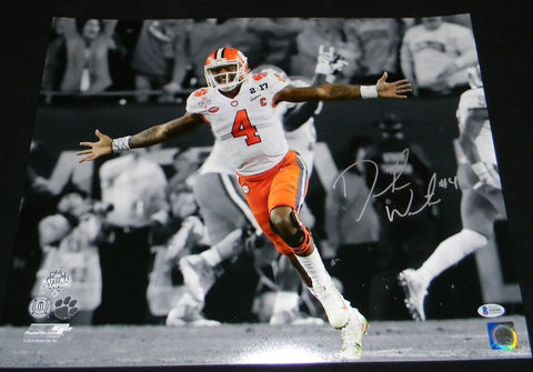 DESHAUN WATSON AUTOGRAPHED SIGNED CLEMSON TIGERS 16x20 SPOTLIGHT PHOTO BECKETT