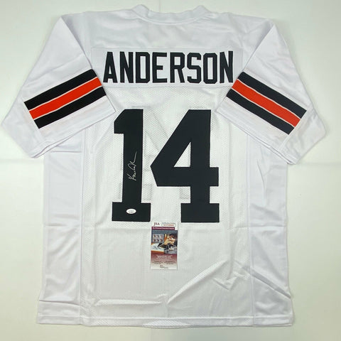 Autographed/Signed Ken Anderson Cincinnati White Football Jersey JSA COA Auto