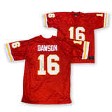 Len Dawson Autographed Kansas City Signed Red Football Jersey HOF 87 JSA COA