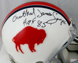 Orenthal James (OJ) Simpson Signed Bills 65-73 Mini Helmet w/ HOF- JSA W Auth *B