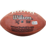 Tom Jackson Autographed/Signed Wilson Leather Mini Football Beckett 44310