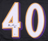 Malik Harrison Signed Baltimore Ravens Jersey (Beckett COA) Ohio State Linebackr