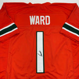 Autographed/Signed Cameron Cam Ward Miami Orange College Football Jersey JSA COA