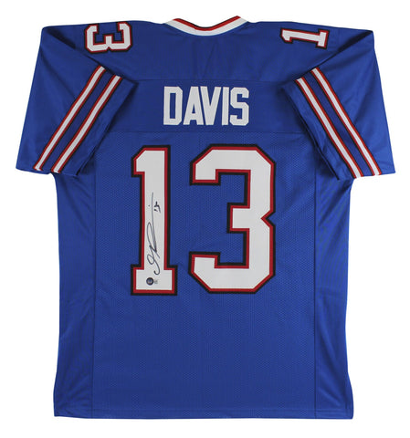 Gabriel Davis Authentic Signed Blue Pro Style Jersey Autographed BAS Witnessed