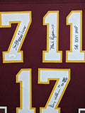 FRAMED WASHINGTON SB WINNING QB'S AUTOGRAPHED SIGNED INSCRIBED JERSEY JSA COA