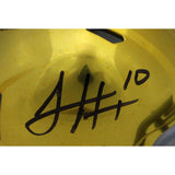 Sam Hartman Autographed/Signed Notre Dame Fighting Irish Mini Helmet FAN 46959