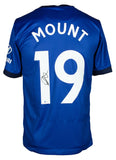 Mason Mount Signed Blue Chelsea FC Soccer Jersey BAS ITP