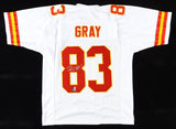 Noah Gray Signed Kansas City Chiefs Jersey (Beckett) Ex Duke Blue Devil T.E.