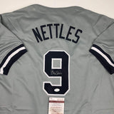 Autographed/Signed GRAIG NETTLES New York Grey Jersey Baseball JSA COA Auto