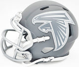 BIJAN ROBINSON AUTOGRAPHED FALCONS SLATE GRAY SPEED MINI HELMET BECKETT 230236