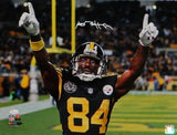 Antonio Brown Autographed Steelers 16x20 Pointing PF Photo- JSA W Auth *White