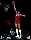 JULIUS "DR. J" ERVING AUTOGRAPHED 16X20 PHOTO 76ERS BECKETT WITNESS 232708