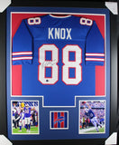 DAWSON KNOX (Bills blue TOWER) Signed Autographed Framed Jersey Beckett