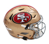 Steve Young, Joe Montana and Jimmy Garoppolo Signed San Francisco 49ers Speed Fl