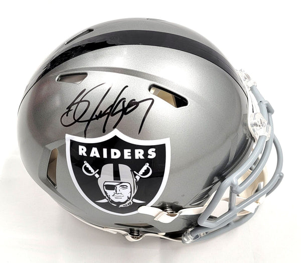 Bo Jackson Autographed Oakland Raiders Authentic Flash Helmet Beckett Witnessed